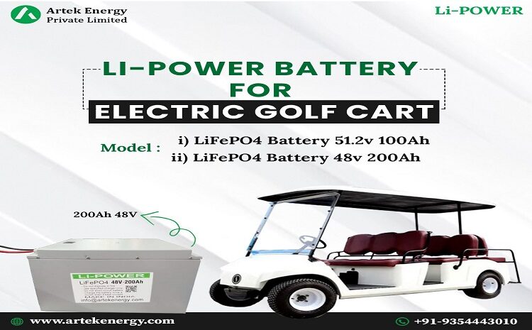  Golf Cart LiFePo4 Battery Manufacturer in India