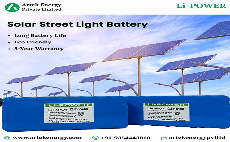 Rechargeable Solar Streetlight LiFePo4 Battery Manufacturer in India